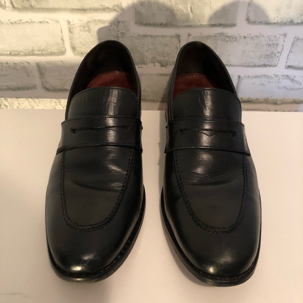 Cole Haan “Nike Air” Black Leather Slip On Loafers
